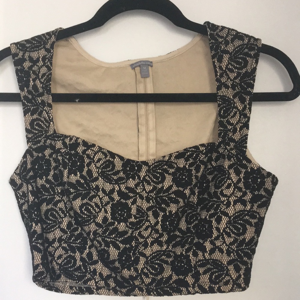 Charlotte Russe lace crop top